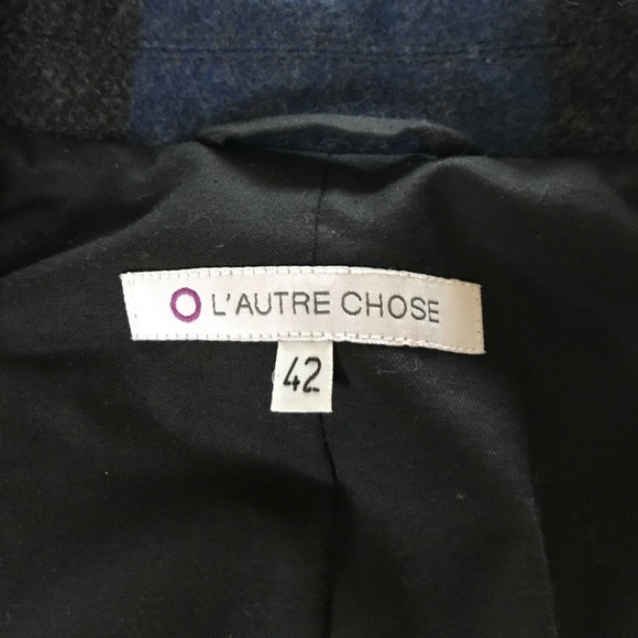 L’Autre Chose wool blend buffalo check blazer 2 - Picture 6 of 7